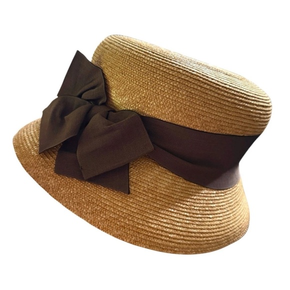 Elegant Navy Bow Sun Hat main image 5